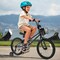 Black Metal Kids Bike with Dual Brakes and Basket, Training Wheels